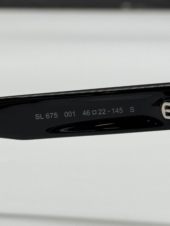 NWT Saint Laurent SL675 001 Black Round Unisex Sunglasses main image 6